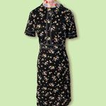 Black Floral Midi Size 4 Photo 0