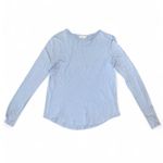 Vince Essential Long Sleeve Tee Soft Blue S Photo 3