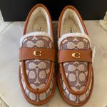 Coach NWT Women's Forest Cozy Shearling Moc Slippers Photo 6