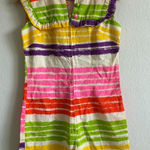 American Vintage MALIA Honolulu Vtg 70s Handmade Hawaii Stripe Retro Sleeveless Romper Womens S Photo 0