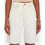 SLVRLAKE London Relaxed Denim Shorts Ivory High Rise Non Photo 2