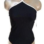 Calvin Klein Black & White 1 Piece Halter Swimsuit Bathingsuit 6 New Photo 0