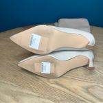 Steve Madden  Lavan Croc-Embossed Ivory Leather Kitten Heel Boots Women’s Size 5 Photo 9