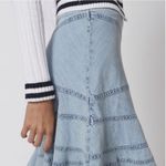 Urban Outfitters Millie Fluted Denim Mini Skirt Size S Photo 9