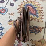 Taupe Brown Small Woven Leather Crossbody Purse Handbag Photo 8