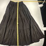 Banjo • Western Tiered Skirt Aztec Cowgirl Vtg Burnt Orange Black Southwest Lg Photo 4