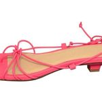 Veronica Beard NIB! Foley Ankle Wrap Strappy Sandal in Coral - Size 7.5 Photo 7