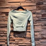 Free People Movement Cut It Out Long Sleeve Top Mint Seafoam Green M/L Size M Photo 1