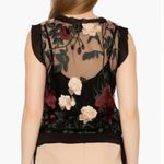 Gracia NWT Floral Embroidered Sheer Top Photo 6