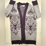 Disney Haunted Mansion  Parks‎ Cardigan Womens Size M Sweater Purple Wallpaper Photo 4
