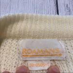 Roamans Vintage Vtg Chunky Cream Oversized Sweater Size M Photo 98
