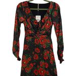 Free People  Black Combo Morning Light Floral Dress Sz 2 NWT Photo 1