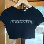 H&M Divided Dramatic Black Crop Top Size Medium Photo 1