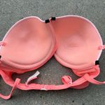 Victoria's Secret Victoria’s Secret 34DD The Flirt Bandeau Coral Lilac Color Block Bikini Swim Top Photo 6