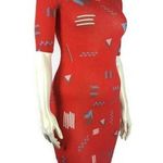 LuLaRoe  XXS Julia Red Orange Fitted Dress Photo 0