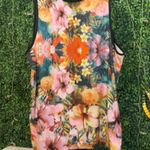 SheIn Multicolored Floral Scoop Neck Sleeveless Tank Top Photo 2