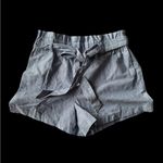 HAVE Black/White Striped Elastic Waist Fabric‎ Belt Shorts Size S Blue Size M Photo 2