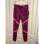 Old Navy Active Floral Print Go Dry Leggings Women's L Pink Blue Green Size undefined Photo 2