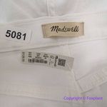 Madewell NEW Stovepipe Jeans in Pure White, 29 Photo 13