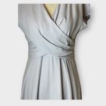 Gal Meets Glam Gal Meets‎ Glam Purple Lilac Short Sleeve Twist Bodice Midi Seraphina Dress 4P Photo 7