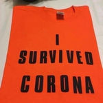 Gildan COPY - Survived  Corona  T Shirt  size LG Photo 5