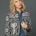 Free People FP New Romantics Native Whisper Embroidered Jacket Size XS Photo 0