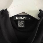 DKNY VINTAGE BLACK SLEEVELESS TOP — NECK DETAILS — LARGE Photo 3