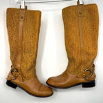 Light‎ brown riding women's boots with buckle size 6 Photo 0