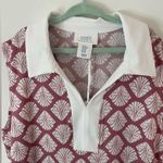 Sigrid Olsen New  pink and white tennis/golf polo shirt size XS Photo 3