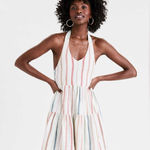 American Eagle Serape multicolor Stripe Halter Dress Photo 0