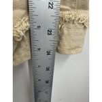 Diane Von Furstenberg  Blazer Womens 6‎ Beige Raw Edge Fringe Jacket Open Front Photo 6