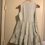 Fate Light Blue and Cream Sleeveless Dress Size M Photo 3