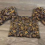 Cute TOPSHOP floral top Yellow Size 2 Photo 0