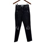 Vervet  Remi‎ High Rise Distressed Black Denim Skinny Stretch Jeans Size 25 Photo 1