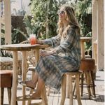 ZARA  Blue Metallic Dress Size Small S New NWT Long Sleeve RARE HTF GORGEOUS Photo 1