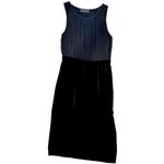 Derek Lam  Black Silk & Velvet Sleeveless Dress 2 Photo 2