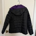 American Eagle  Outfitters Black and deep purple lining with hood jacket Photo 4