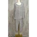 Victoria's Secret Women's XL Leopard Print Pajama Set Long Sleeve Photo 1