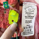 Farm Rio  Dress Coqeuirissimo Metallic Palm Trees Maxi Summer Beach Pink M NWT Photo 6