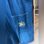 Disney Vintage  winnie the pooh overalls embroidered plus denim friends shorts Photo 5