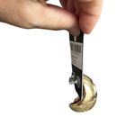 Pretty Little Thing Gold Curved Drop Earrings Photo 2