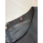 Elie Tahari  Office Lined Black Dress Pleated Midi Sheath Corp Corporate Size 2 Photo 4