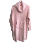 SOFTIES Pink Fuzzy Cozy Cowl Neck Long Sleeve Tunic Lounger Women Small/Medium Photo 1
