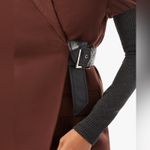 We Wore What NWT Rib Sleeve Brown & Black Belted Blazer Size Small Photo 11