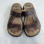 Dr. Martens  Vintage 90s England Chunky Brown Leather Sandals Women 3 Photo 2