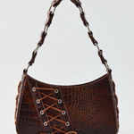 Silence + Noise  Kez Boho Laced Bag in Brown - NWT Photo 0