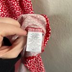 Liz Claiborne Womens Red & White Retro Geometric Top XL Photo 7