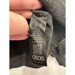 ASOS  Womens Sweater Size‎ 4 Small Charcoal Gray Knit V-Neck Lightweight Photo 5