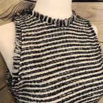 ZARA Tweed Navy & White Skater Dress Photo 2