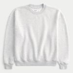 Hollister  Classic Boxy Gray Crewneck Sweatshirt Photo 0
